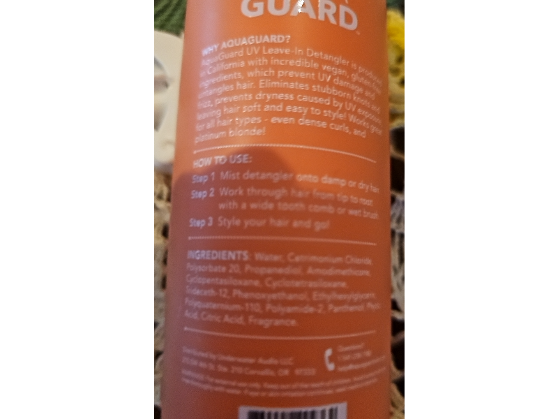 Aqua Guard UV Leave-In Detangler, 7.5 fl oz/220 mL