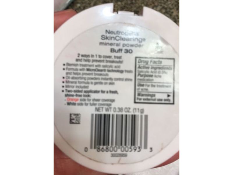 Neutrogena SkinClearing Mineral Powder, Buff 30, 0.38 oz