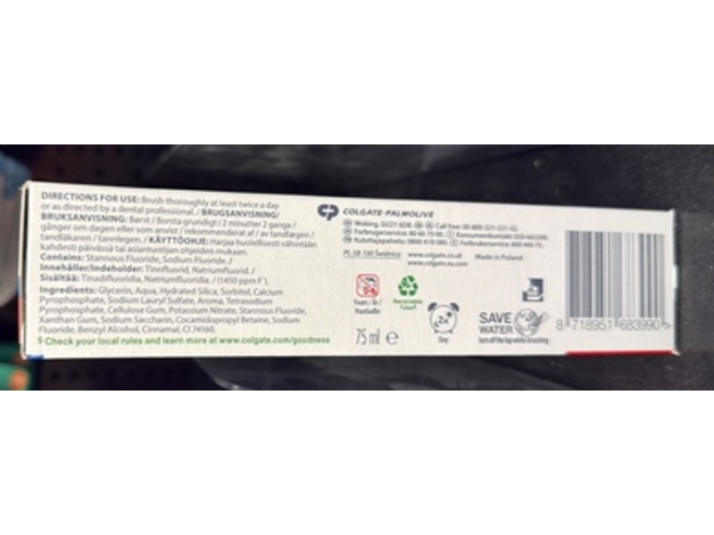 Colgate Total Active Prevention Whitening Paste, 75 mL