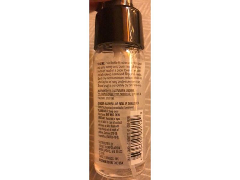 Sonia Kashuk Makeup Brush Cleaning Spray, Rose Water Scent, 2 fl oz/59.1 mL