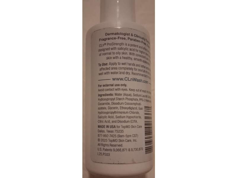 CLn Deep-Cleansing ProStrength Wash, 3 fl oz/89 mL