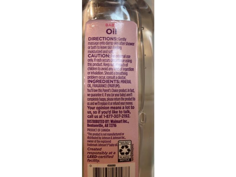 Johnson's Baby Oil, Lightly Scented, 14 fl oz/414 mL