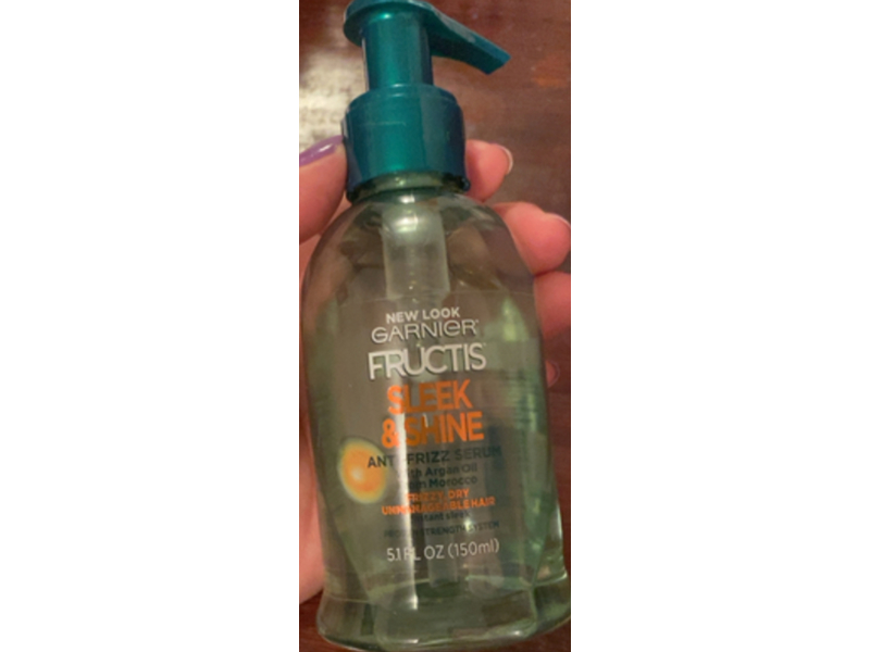 Garnier Fructis Sleek & Shine Anti Frizz Serum, Argan Oil & Morocco, 5.1 fl oz/150 mL, 6 Of Pack