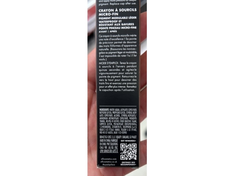 e.l.f. Holy Strokes Micro-Fine Brow Pen, Taupe, 0.02 fl oz/0.7 mL