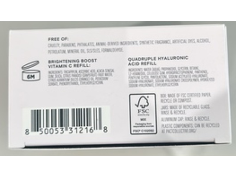 Exponent Brightening Boost Vitamin C Powder Refill + Quadruple Hyaluronnic Acid Refill Set