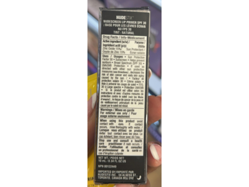 Nudestix Nudescreen Lip Primer, SPF 30, Natural, 0.34 fl oz/10 mL