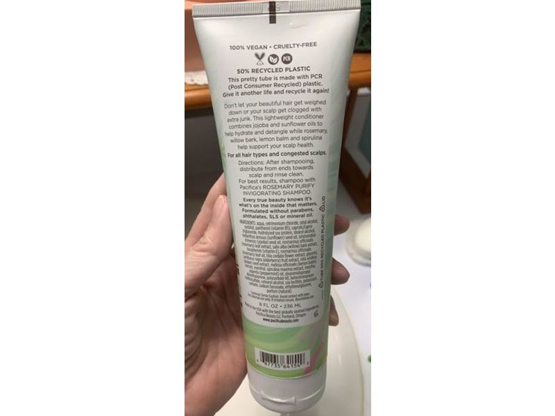 Pacifica Invigorating Conditioner, Rosemary Purify, 8 fl oz/236mL