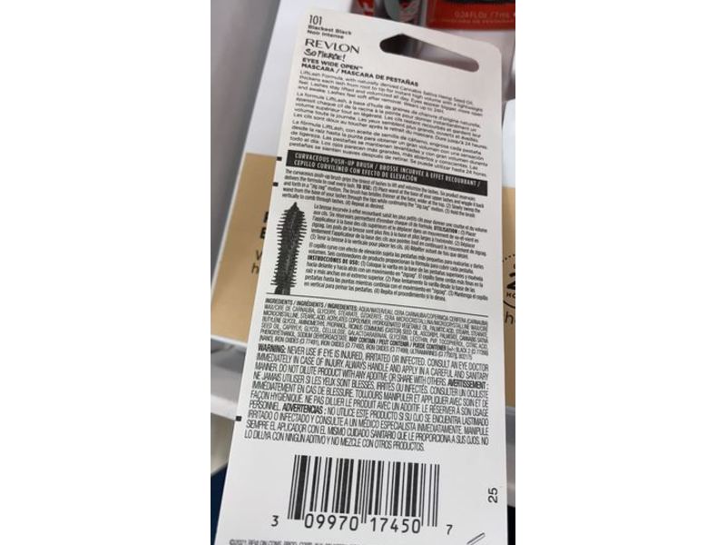 Revlon So Fierce! Eyes Wide Open Mascara, 101 Blackest Black, 0.24 fl oz/7 mL