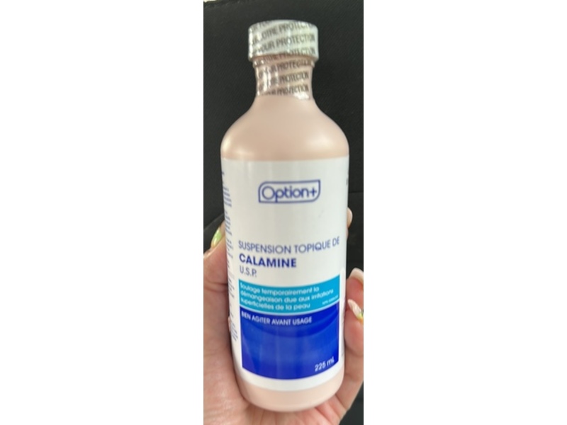 Option+ Calamine Topical Suspension Calamine Lotion, 225 mL