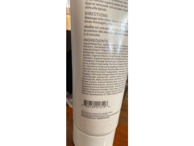 Glo Skin Beauty Pumpkin Enzyme Scrub, 7.8 fl oz/230 mL