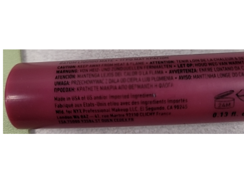 NYX Professional Makeup Lip Lingerie XXL Matte Liquid Lipstick, Peek Show, 0.13 fl oz/4 mL