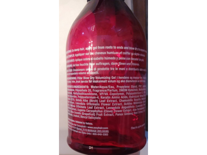 Sexy Hairs Blow Dry Volumizing Gel, 8.5 fl oz/250 mL