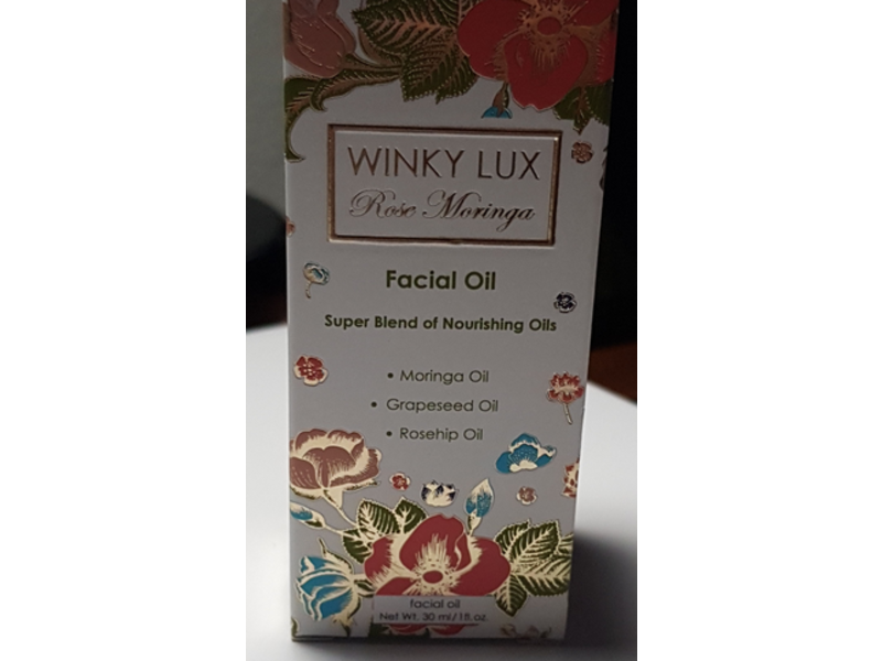 Winky Lux Facial Oil, Rose Moringa, 1 fl oz/30 mL