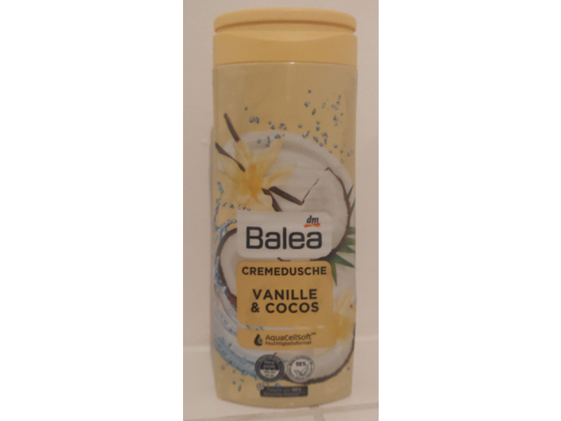 Balea Vanilla & Coconut Shower Cream, 300 mL