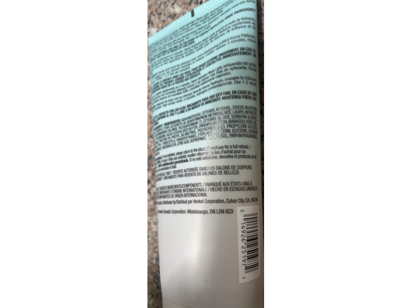 Kenra Platinum Rapid Hydration Mask Light, 6 fl oz/177 mL