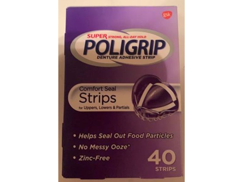 Super Poligrip Strips, 40 Count