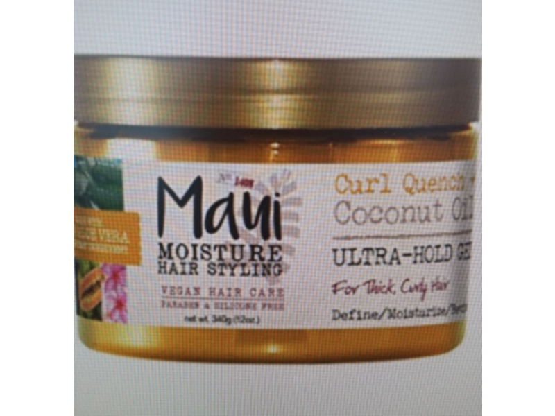 Maui Moisture Hair Styling, Curl Quench + Coconut Oil, 12 oz/340 g