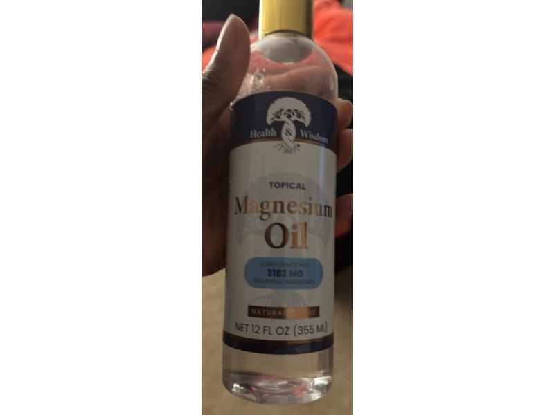 Health & Wisdom Topical Magnesium Oil, 12 fl oz/355 mL