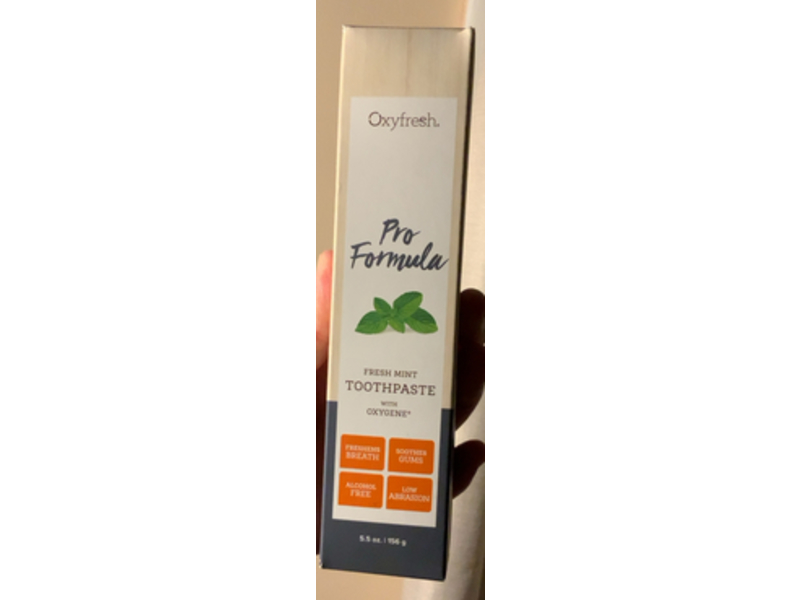 Oxyfresh Pro Formula Toothpaste, Fresh Mint, 5.5 fl oz/156 g