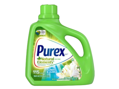 Purex Natural Elements Detergent, Linen & Lilies, Loads 115, 150 fl oz/4.43 L