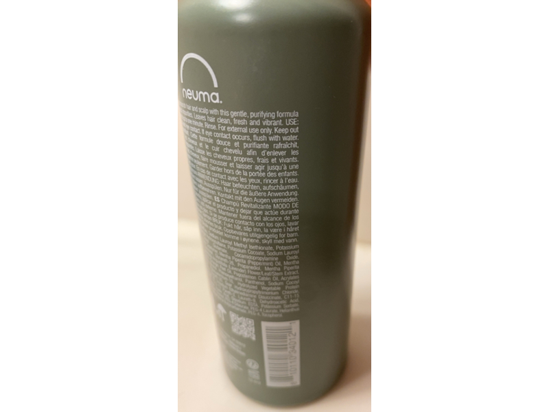 NEUMA Re Neu Shampoo, Peppermint & Lavender, 8.5 fl oz/250 mL