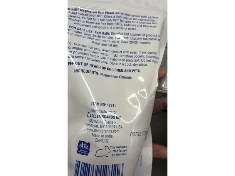 Lucky Super Soft Magnesium Bath Flakes, 16 oz/454 g