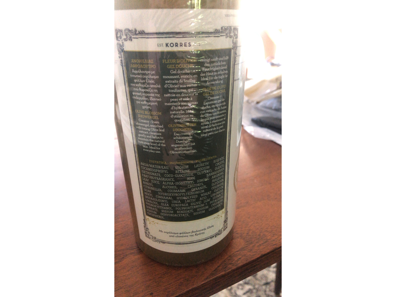 Korres Pure Greek Olive Shower Gel, Honey, 33.81 fl oz/1000 mL