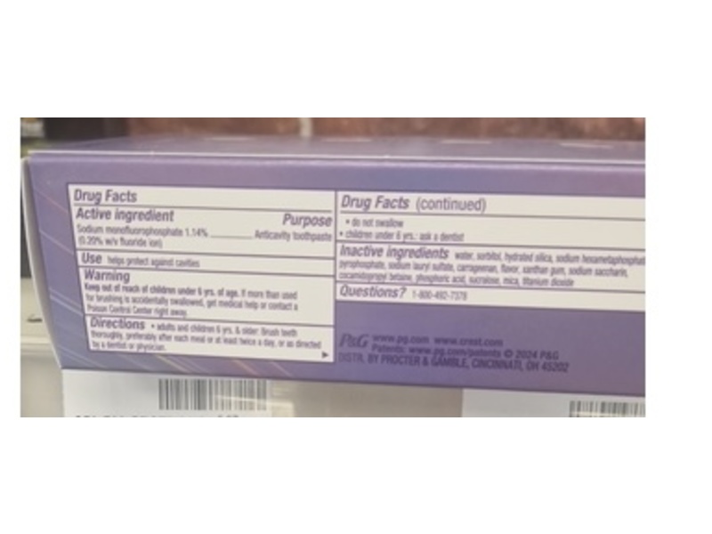 Crest 3D White Brilliance Fluoride Anticavity Toothpaste, 2.1 oz/59 g