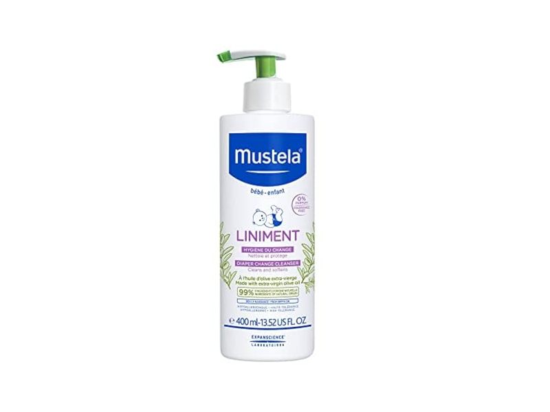Mustela Liniment Diaper Change Cleanser, 13.52 fl oz/400 mL