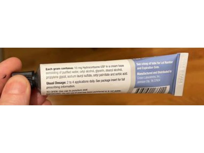 Hydrocortisone Cream USP 1%, 1 oz, Crown Laboratories (RX)