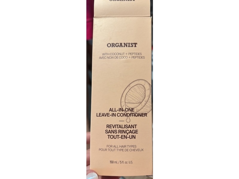 Organist All-In-One Leave-In Conditioner, Coconut + Peptides, 5 fl oz/150 mL
