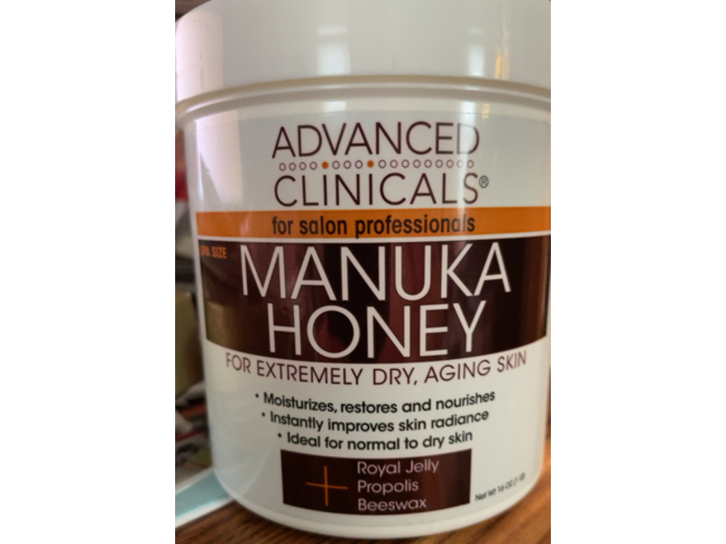 Advanced Clinicals Salon Professionals Dry Aging Skin, Manuka Honey, 16 oz/454 g