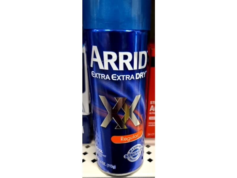 ARRID Extra Extra Dry XX Anti-Perspirant Deodorant Spray, Regular, 4 oz/113 g