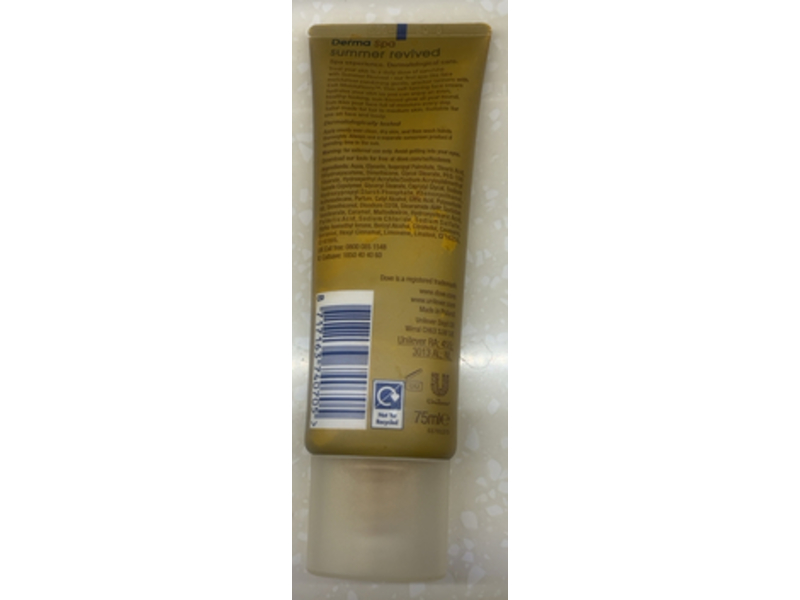Dove Derma Spa Summer Revived Face Cream, 75 mL