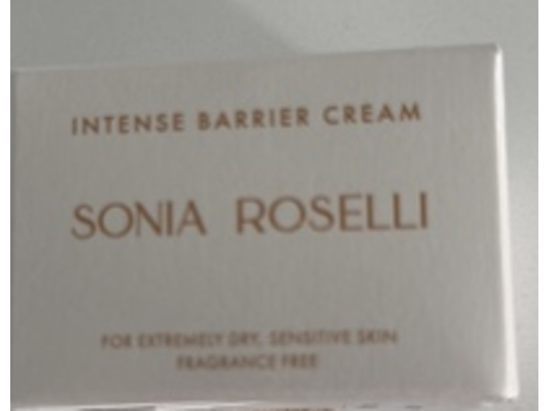 Sonia Roselli Intense Barrier Cream, Fragrance Free, 1.7 fl oz/50 g
