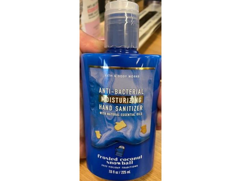 Both & Body Works Anti-Bacterial Moisturizing Hand Sanitize, Frosted Coconut Snow Ball, 7.6 fl oz/225 mL