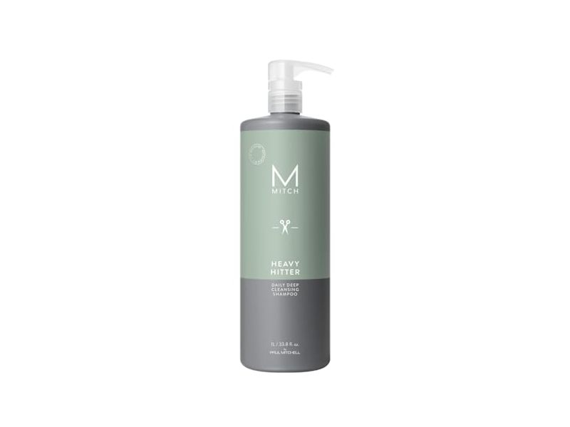 Mitch Heavy Hitter Daily Deep Cleansing Shampoo, 33.8 fl oz/1L