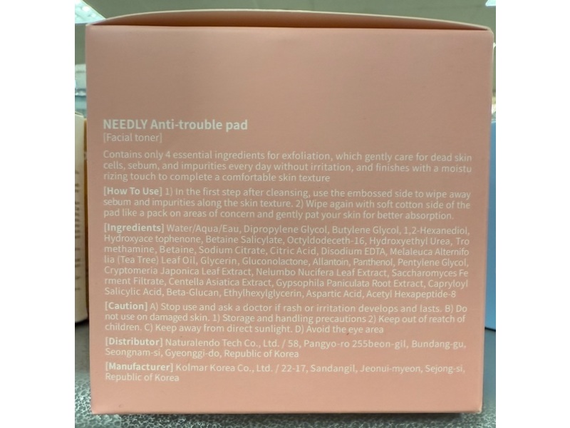 Needly Anti-Trouble Toner Pad, 60 Count