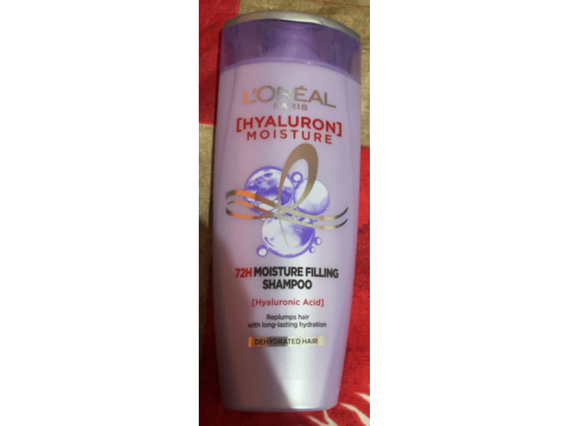 L'Oreal Moisture Filling Shampoo, Hyaluronic Acid, 180 mL