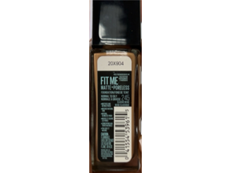 Maybelline New York Fit Me Matte + Poreless Foundation, 245 Classic Beige, 1 fl oz/30 mL