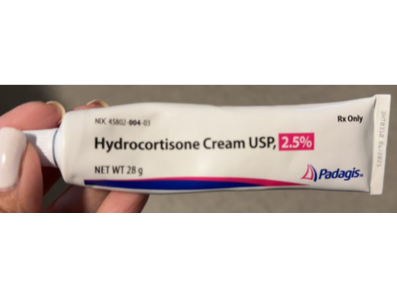 Hydrocortisone Cream 2.5%, 28 g, Padagis (Rx)