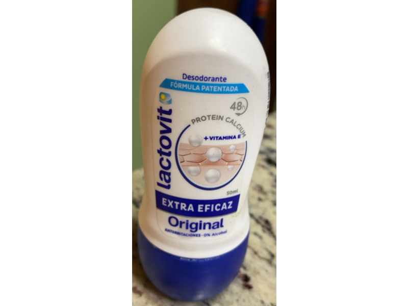 Lactovit Deodorant, Original, Vitamin E, 50mL