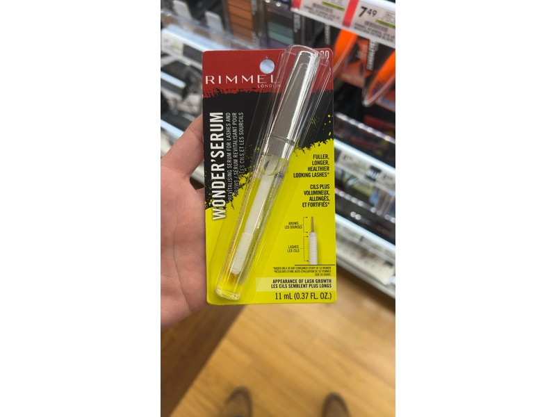Rimmel Wonder Serum Lash & Brow Serum, 100 Clear, 0.37 oz
