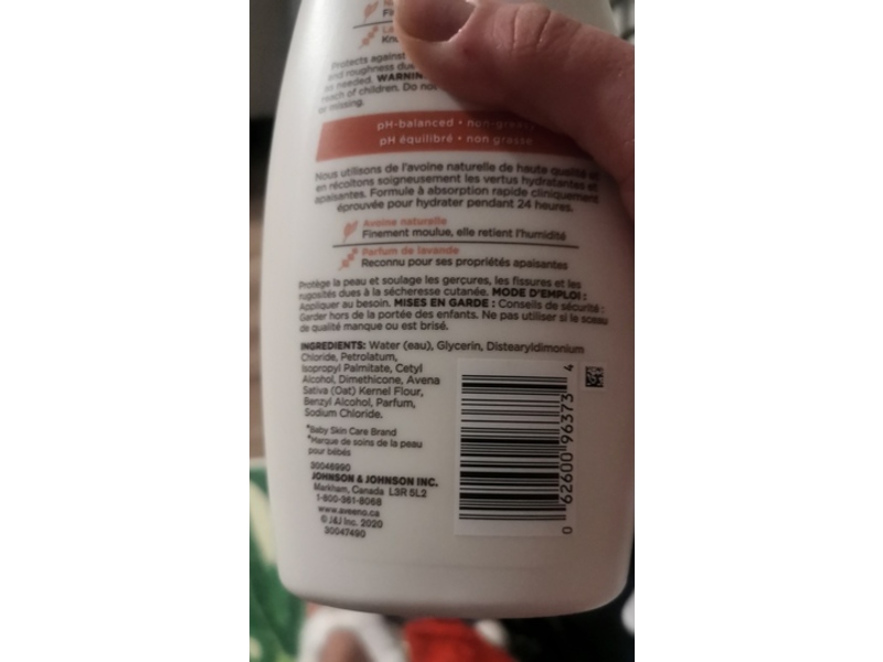 Aveeno Baby Calming Comfort Lotion, Lavender Scent, 18 fl oz/532 mL