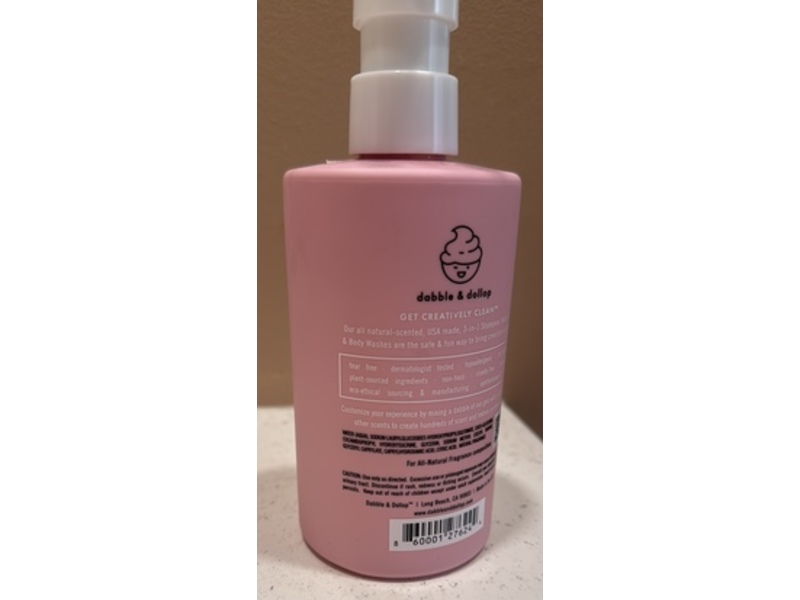 Dabble & Dollop Bubble Bath, Body Wash & Shampoo, 10 fl oz/296 mL, Pack Of 2