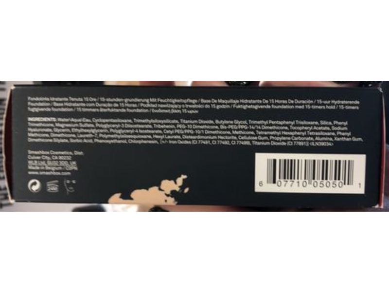 Smashbox Studio Skin Hydrating Foundation, 1.15 Fair, 1 fl oz/50 mL