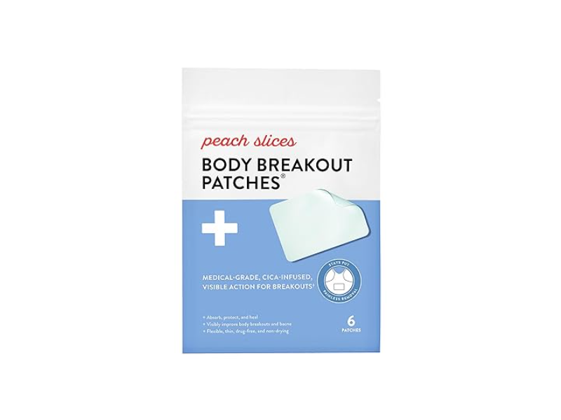 Peach & Lily Peach Slices Body Breakout Patches, Cica, 6 Count