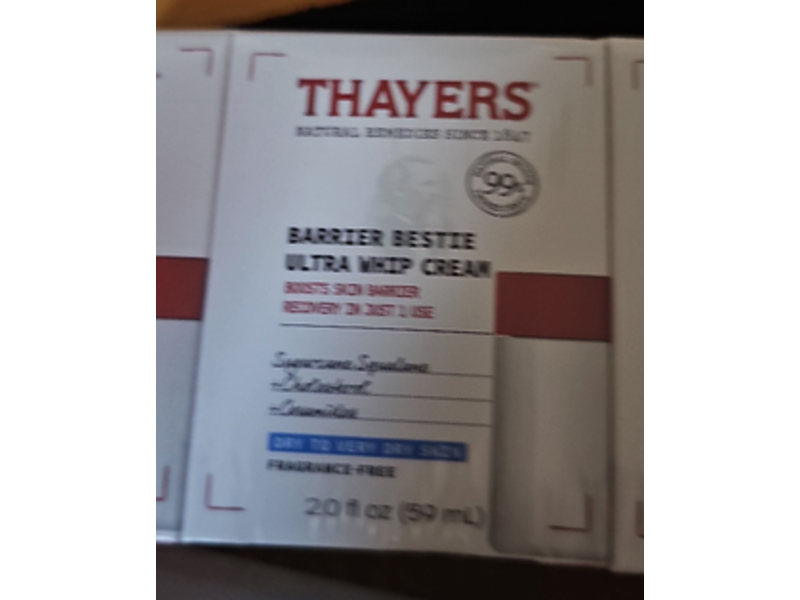 Thayers Barrier Bestie Ultra Whip Face Cream, 2.0 fl oz/59 mL