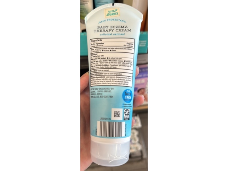 Little Journey Baby Eczema Therapy Cream, Colloidal Oatmeal, 8 oz/227 g