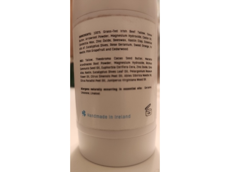 Ancestral Cosmetics Tallow Deodorant, Mountain Spring, 1.7 oz/50 g